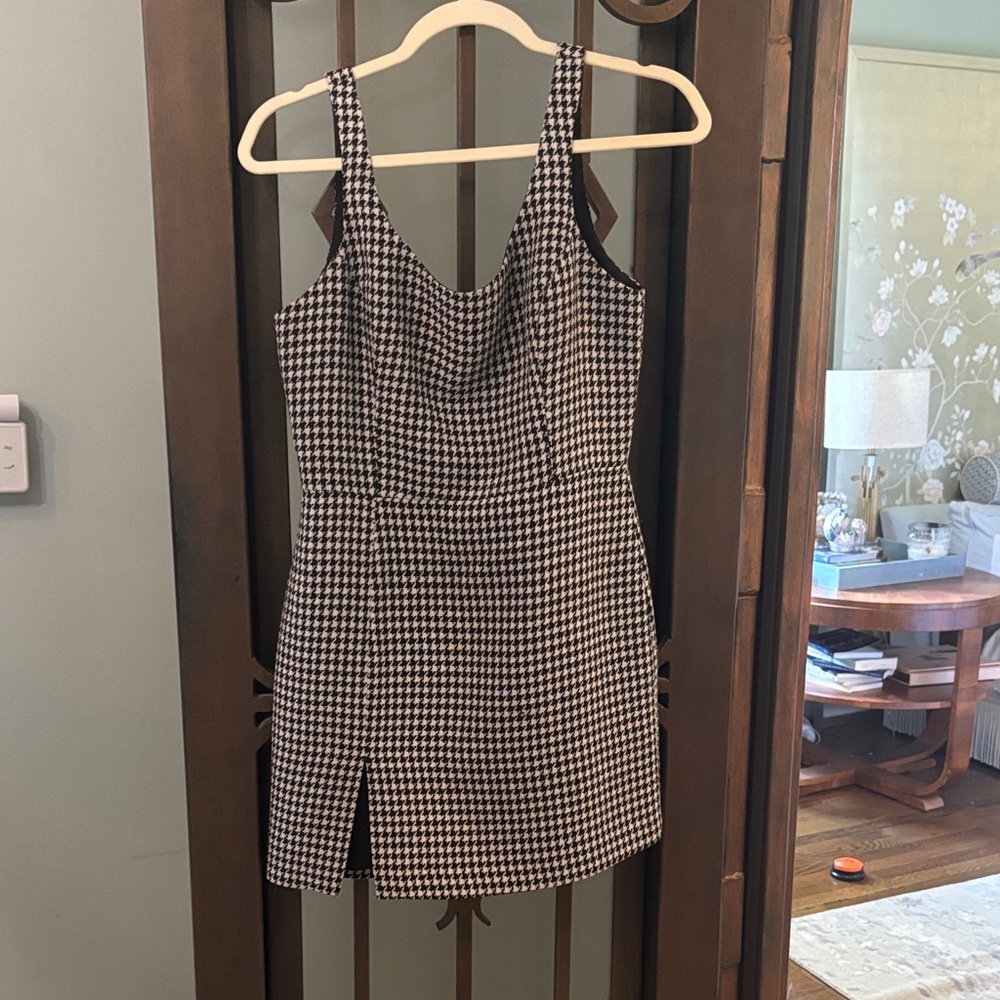 Amanda Uprichard Black and White Mini Dress M